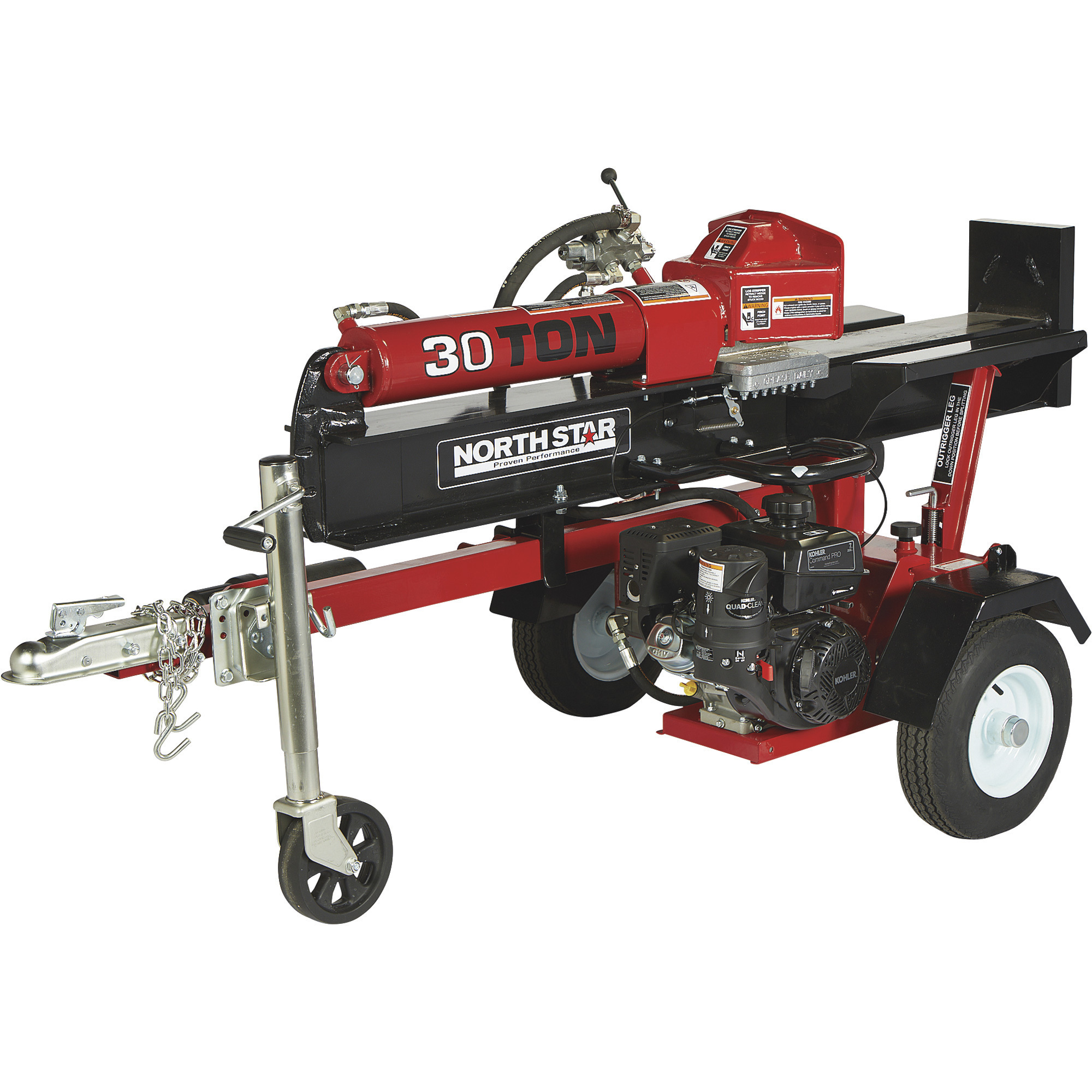 NorthStar Horizontal Log Splitter with Log Lift, 37Ton, 389cc Honda